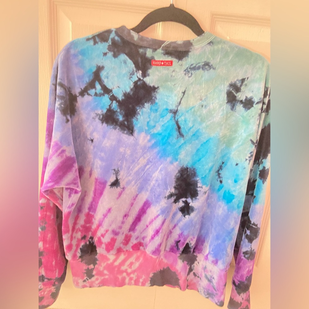Hardtail Velour Drape Back Pullover